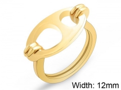 HY Wholesale 316L Stainless Steel Hollow Rings-HY0039R147