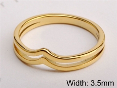 HY Wholesale 316L Stainless Steel Hollow Rings-HY0038R008