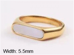 HY Jewelry Wholesale Stainless Steel 316L Shell Or Pearl Rings-HY0037R120