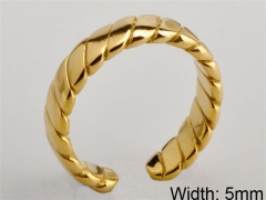 HY Wholesale 316L Stainless Steel Open Rings-HY0038R050