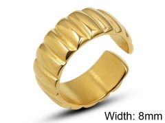 HY Wholesale 316L Stainless Steel Open Rings-HY0039R137