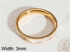 HY Jewelry Wholesale Stainless Steel 316L Shell Or Pearl Rings-HY0037R003