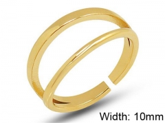 HY Wholesale 316L Stainless Steel Open Rings-HY0039R046