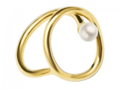 HY Jewelry Wholesale Stainless Steel 316L Shell Or Pearl Rings-HY0039R135