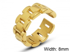HY Wholesale 316L Stainless Steel Open Rings-HY0039R99