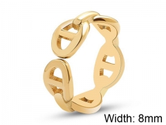 HY Wholesale 316L Stainless Steel Hollow Rings-HY0039R173