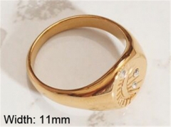 HY Wholesale 316L Stainless Steel CZ Rings-HY0037R009