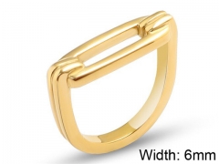 HY Wholesale 316L Stainless Steel Hollow Rings-HY0039R142