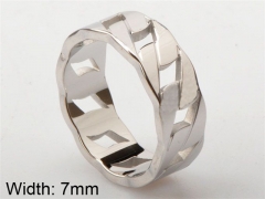 HY Wholesale 316L Stainless Steel Hollow Rings-HY0038R092
