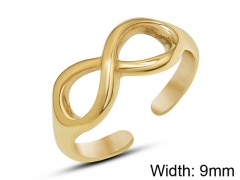 HY Wholesale 316L Stainless Steel Open Rings-HY0039R079