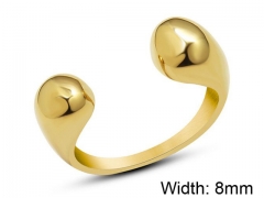 HY Wholesale 316L Stainless Steel Open Rings-HY0039R091