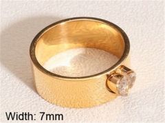 HY Wholesale 316L Stainless Steel CZ Rings-HY0037R062