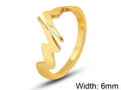 HY Wholesale 316L Stainless Steel Open Rings-HY0039R015