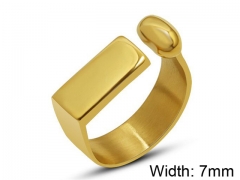 HY Wholesale 316L Stainless Steel Open Rings-HY0039R154