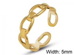 HY Wholesale 316L Stainless Steel Open Rings-HY0039R164