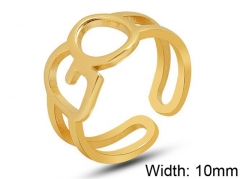 HY Wholesale 316L Stainless Steel Open Rings-HY0039R018