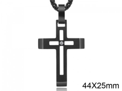 HY Wholesale Jewelry Stainless Steel Cross Pendant (not includ chain)-HY0057P013
