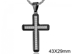 HY Wholesale Jewelry Stainless Steel Cross Pendant (not includ chain)-HY0057P018