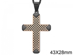 HY Wholesale Jewelry Stainless Steel Cross Pendant (not includ chain)-HY0057P108