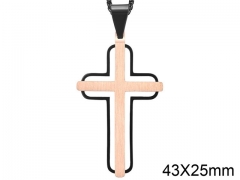HY Wholesale Jewelry Stainless Steel Cross Pendant (not includ chain)-HY0057P114