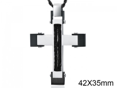 HY Wholesale Jewelry Stainless Steel Cross Pendant (not includ chain)-HY0057P073