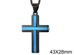 HY Wholesale Jewelry Stainless Steel Cross Pendant (not includ chain)-HY0057P117