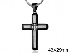 HY Wholesale Jewelry Stainless Steel Cross Pendant (not includ chain)-HY0057P005