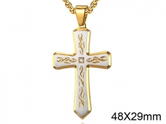 HY Wholesale Jewelry Stainless Steel Cross Pendant (not includ chain)-HY0057P037