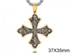 HY Wholesale Jewelry Stainless Steel Cross Pendant (not includ chain)-HY0057P133