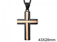 HY Wholesale Jewelry Stainless Steel Cross Pendant (not includ chain)-HY0057P118