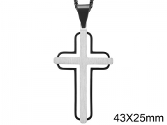 HY Wholesale Jewelry Stainless Steel Cross Pendant (not includ chain)-HY0057P115