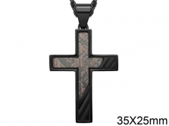 HY Wholesale Jewelry Stainless Steel Cross Pendant (not includ chain)-HY0057P091