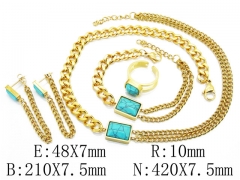 HY Wholesale Stainless Steel 316L Jewelry Sets-HY50S0015JBB