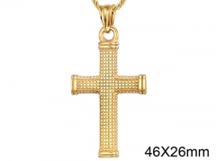 HY Wholesale Jewelry Stainless Steel Cross Pendant (not includ chain)-HY0057P105