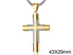 HY Wholesale Jewelry Stainless Steel Cross Pendant (not includ chain)-HY0057P009