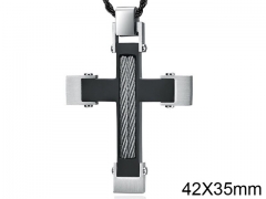 HY Wholesale Jewelry Stainless Steel Cross Pendant (not includ chain)-HY0057P074