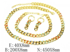 HY Wholesale Stainless Steel 316L Jewelry Sets-HY50S0027JWW