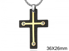 HY Wholesale Jewelry Stainless Steel Cross Pendant (not includ chain)-HY0057P024