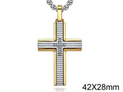 HY Wholesale Jewelry Stainless Steel Cross Pendant (not includ chain)-HY0057P126