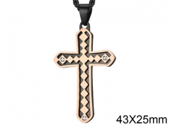 HY Wholesale Jewelry Stainless Steel Cross Pendant (not includ chain)-HY0057P120