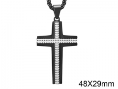 HY Wholesale Jewelry Stainless Steel Cross Pendant (not includ chain)-HY0057P103