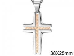 HY Wholesale Jewelry Stainless Steel Cross Pendant (not includ chain)-HY0057P027