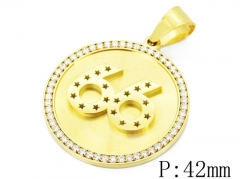 HY Wholesale 316L Stainless Steel Jewelry Pendant-HY15P0453HNL