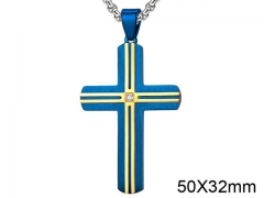 HY Wholesale Jewelry Stainless Steel Cross Pendant (not includ chain)-HY0057P048
