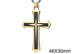 HY Wholesale Jewelry Stainless Steel Cross Pendant (not includ chain)-HY0057P083