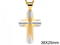 HY Wholesale Jewelry Stainless Steel Cross Pendant (not includ chain)-HY0057P097