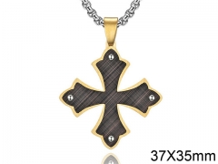 HY Wholesale Jewelry Stainless Steel Cross Pendant (not includ chain)-HY0057P140