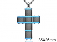 HY Wholesale Jewelry Stainless Steel Cross Pendant (not includ chain)-HY0057P031