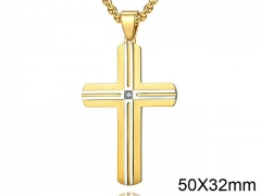 HY Wholesale Jewelry Stainless Steel Cross Pendant (not includ chain)-HY0057P047