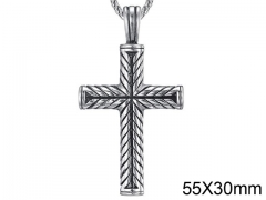 HY Wholesale Jewelry Stainless Steel Cross Pendant (not includ chain)-HY0057P112